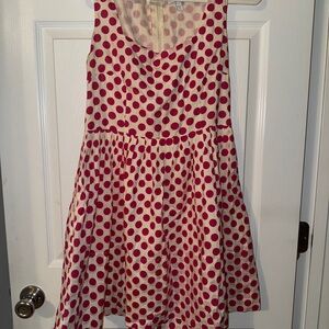 Polka Dot Dress - Pink and Cream